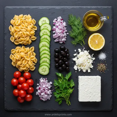 Creamy Pasta Salad - cooking process