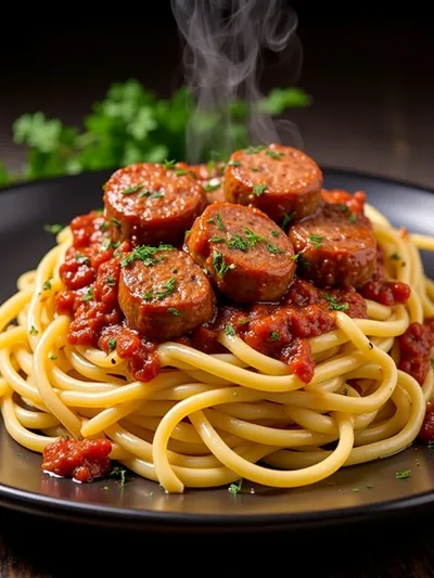 Creamy Spicy Cajun Sausage Pasta