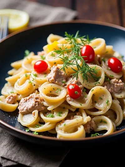 Creamy Tuna Pasta Salad – Easy Lunch Recipe - ready to serve