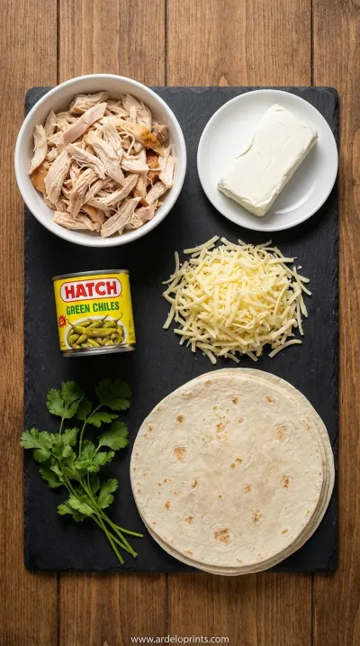 Creamy White Chicken Enchiladas: Easy Recipe - ingredients preparation
