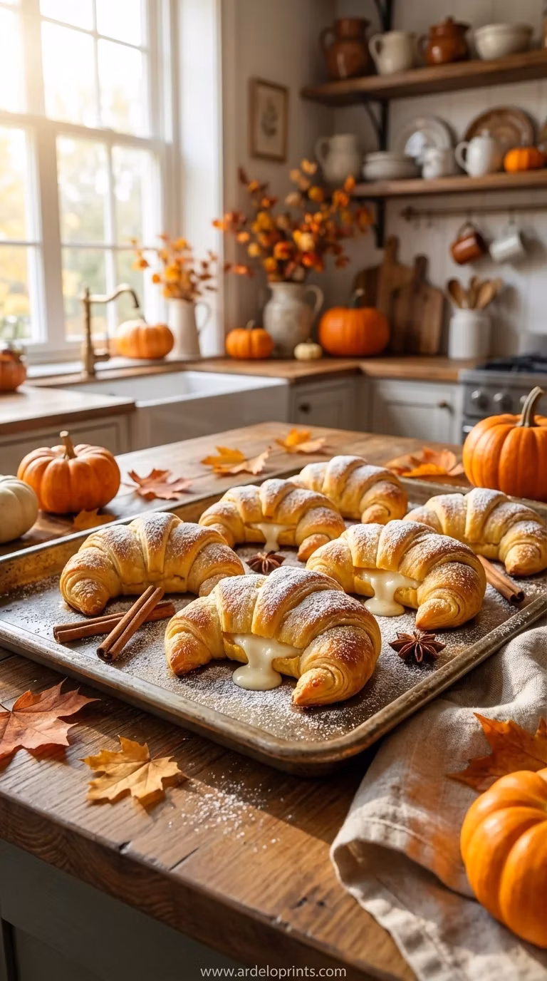 Crescent Pumpkins: Cream Cheese & Pumpkin Filling - feature image