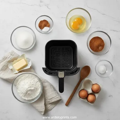 Crispy Air Fryer Churro Bites - cooking process