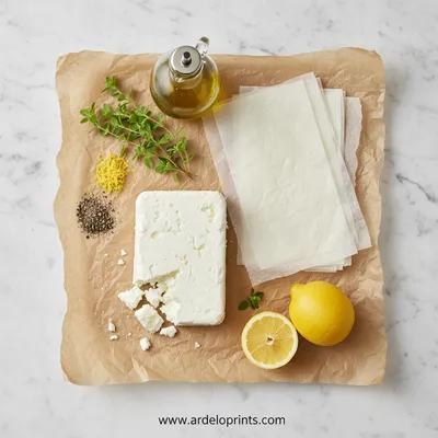 Crispy Feta Rolls – Oven Baked Snack - cooking process