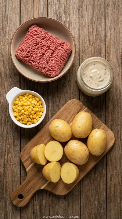 Crock Pot Shepherd's Pie: Easy Dinner - ingredients preparation