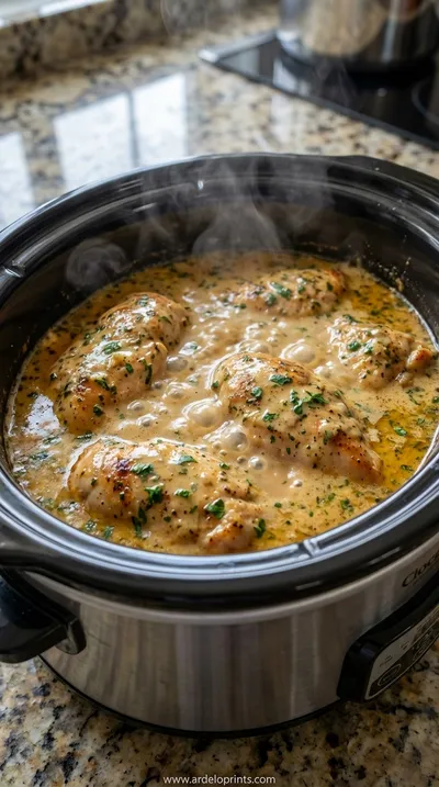 Crockpot Angel Chicken: Heavenly Dinner Recipe - cooking process