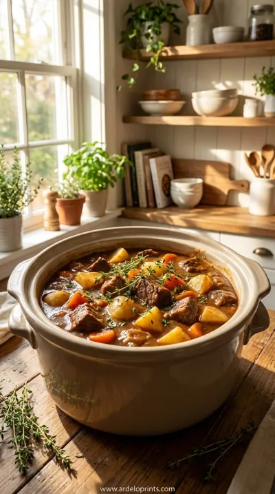 Cozy Crockpot Chicken and Root Vegetable Stew