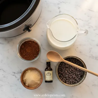 Crockpot Hot Chocolate Recipe - cooking process