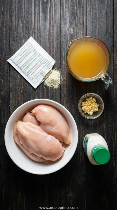 Crockpot Ranch Chicken: An Easy, Soul-Soothing Recipe - ingredients preparation