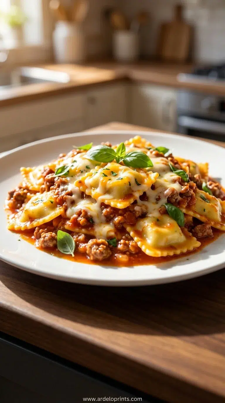 Crockpot Ravioli Lasagna: Easy Dinner Recipe - final presentation