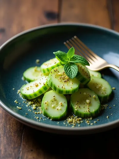 Cucumber Apple Salad – Fresh & Crunchy - ready to serve