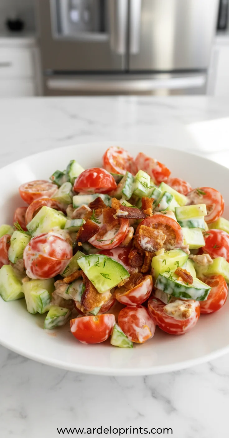 Cucumber Tomato Salad – Fresh Light Recipe - feature image