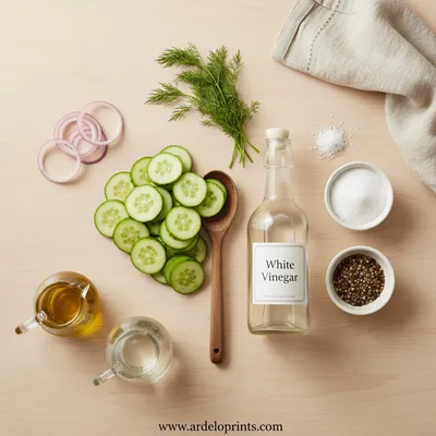 Cucumber Vinegar Salad: Easy Swedish Style - cooking process