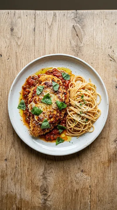 Crispy Chicken Parmesan Restaurant Style - cooking process