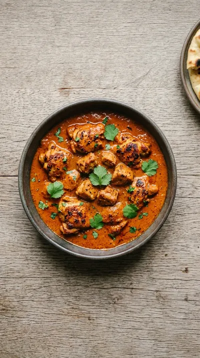 Restaurant Style Butter Chicken (Murgh Makhani) - cooking process
