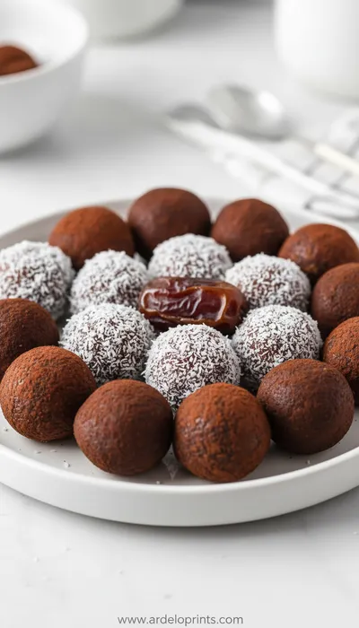 Healthy Date Balls Recipe - ready to serve