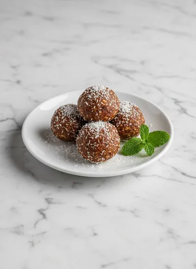 Date Nuts Energy Balls - ready to serve