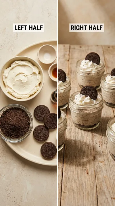 Oreo No-Bake Cheesecake Cups - ready to serve