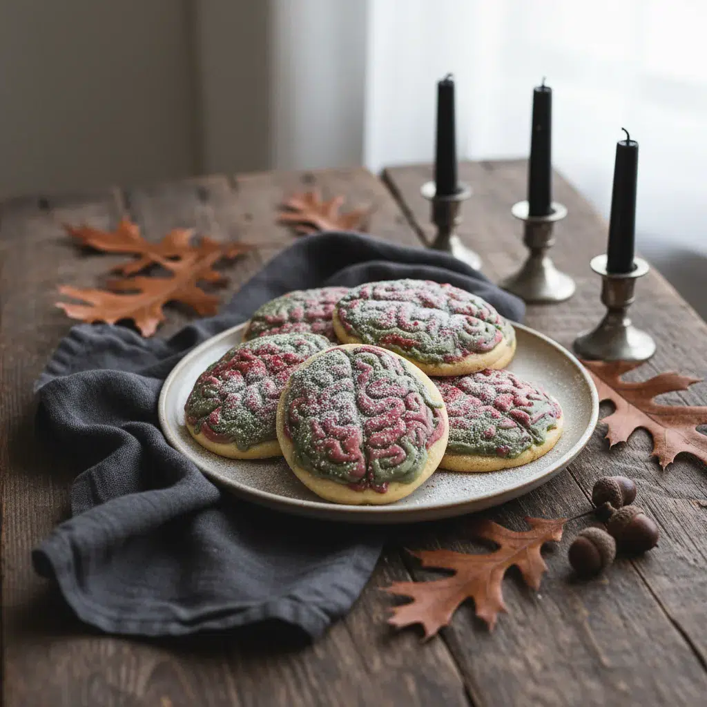 Zombie Brain Cookies: Spooky Halloween Treat - final presentation