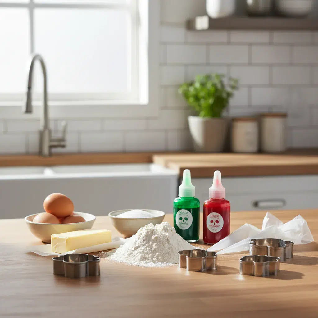 Zombie Brain Cookies: Spooky Halloween Treat - ingredients preparation