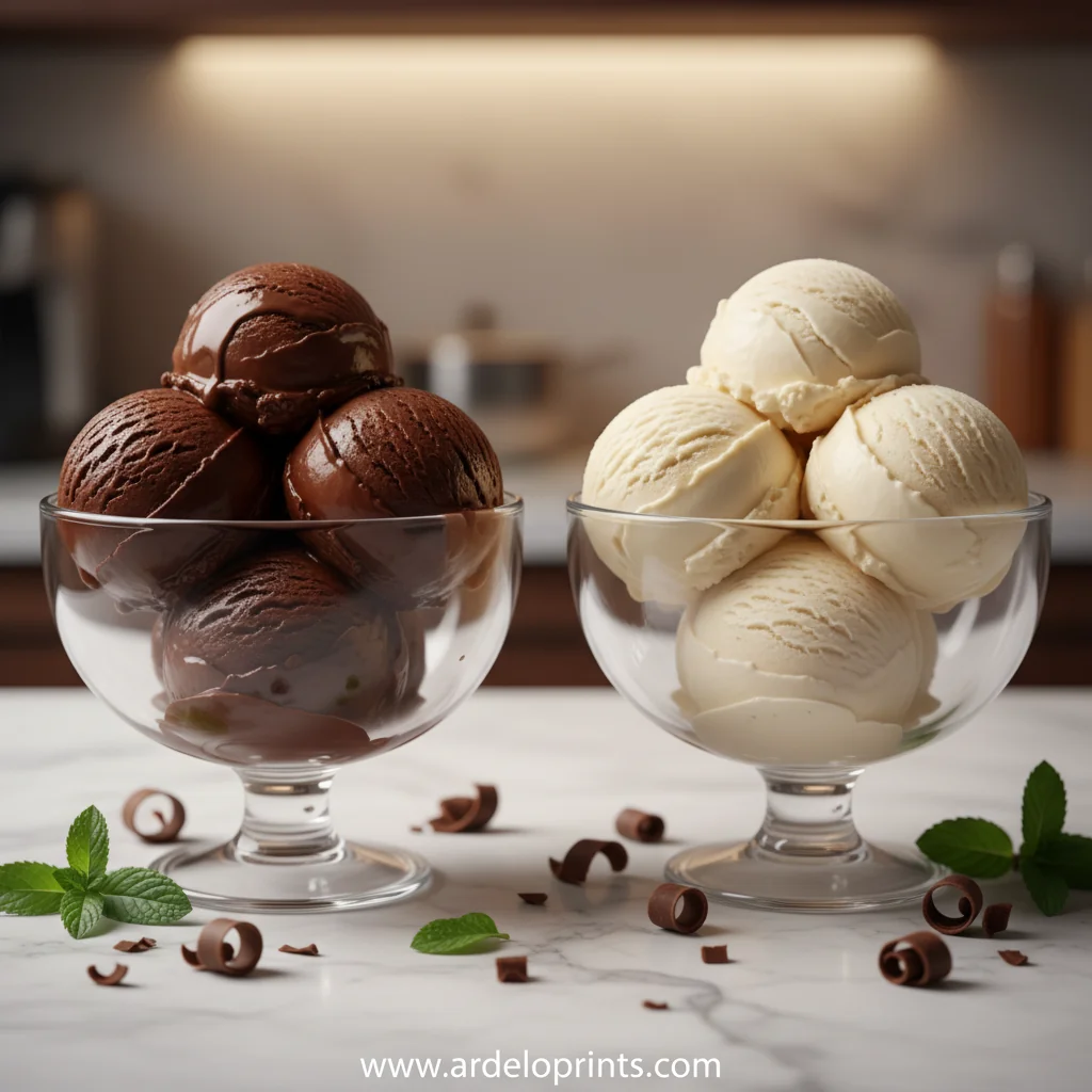 Duo of Chocolate Ice Cream Glasses - feature image