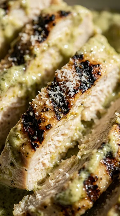 Creamy Pesto Chicken Pasta - ingredients preparation
