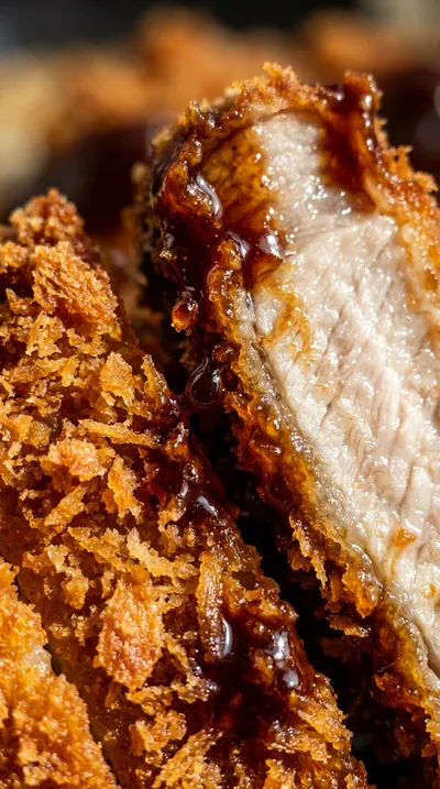 Crispy Chicken Katsu with Tonkatsu Sauce - ingredients preparation