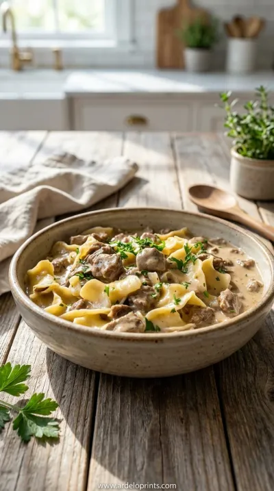 Easy Crock Pot Beef Stroganoff Recipe