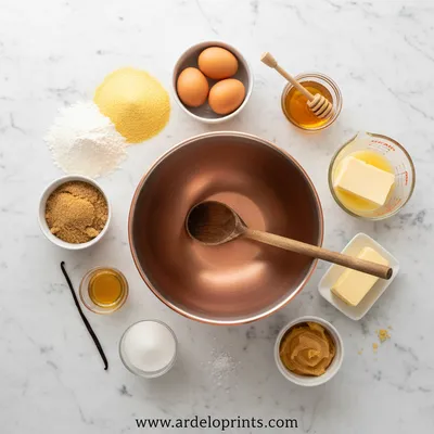 Easy Honey Cornbread Cookies - cooking process