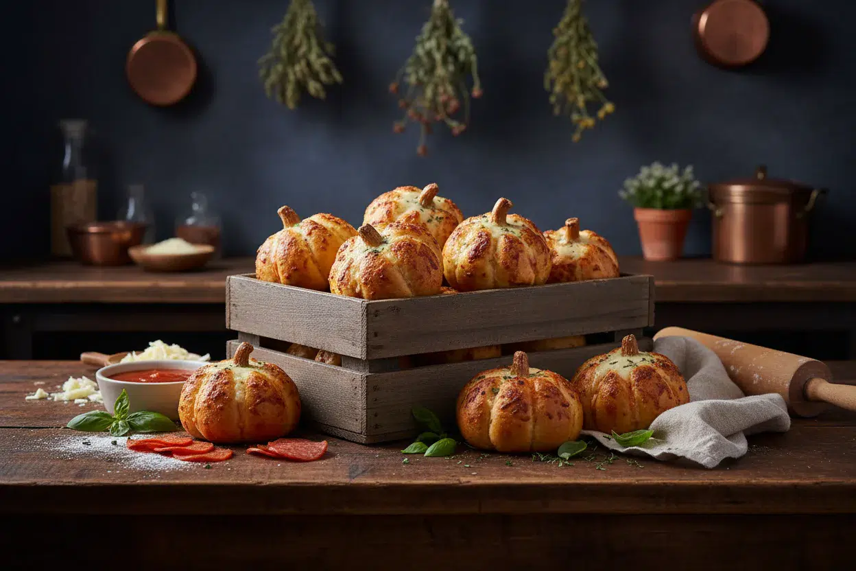 Easy Pizza Stuffed Pumpkins: Fun Halloween Dinner Idea - ingredients preparation