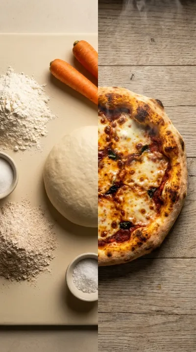 Small Batch Sourdough Pizza Crust - ready to serve