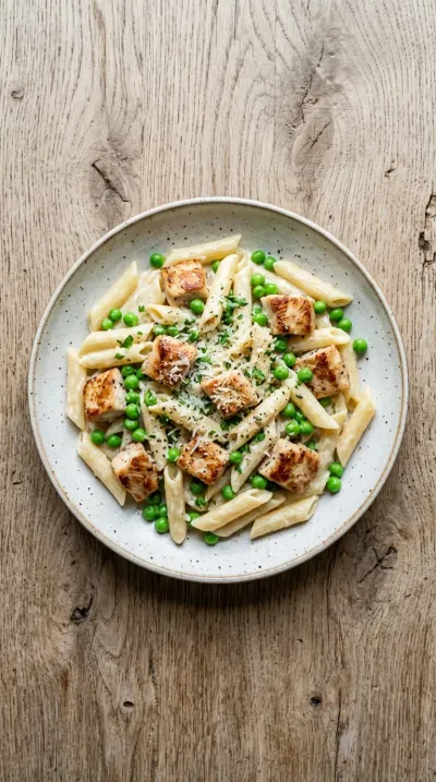 Creamy Garlic Parmesan Chicken Pasta One Pot - cooking process