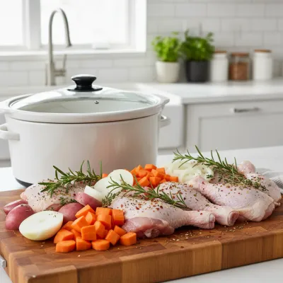Easy Fall Crockpot Chicken Recipes: Comforting Dinners - ingredients preparation