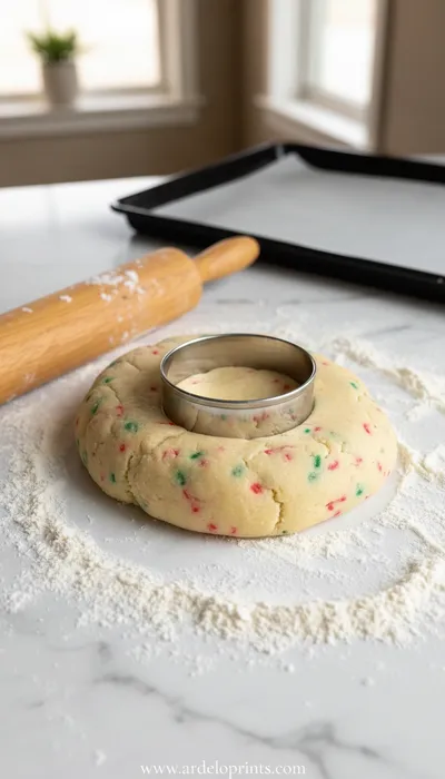 Festive Sprinkle Sugar Cookies - ingredients preparation