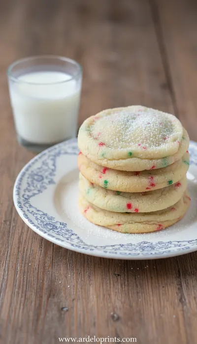Festive Sprinkle Sugar Cookies - ready to serve