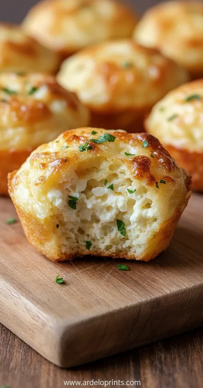 Fluffy Cottage Cheese Egg Muffins - ready to serve