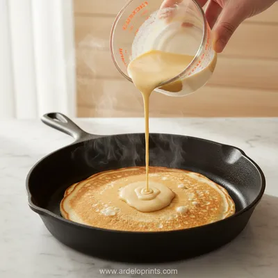 Fluffy Pancake Recipe: Perfect Breakfast Inspiration - cooking process