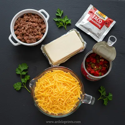 5-Ingredient Football Dip Recipe Ready In 35 Minutes - ingredients preparation