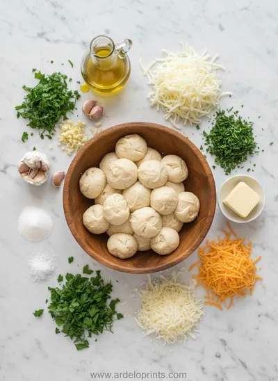 Football-Shaped Cheesy Stuffed Garlic Bread Rolls - cooking process