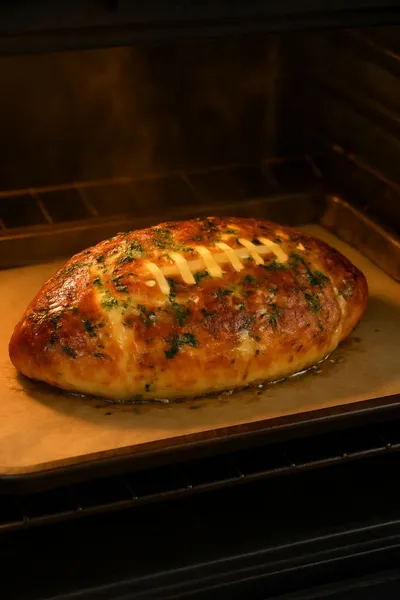Football-Shaped Cheesy Stuffed Garlic Bread Rolls - ingredients preparation