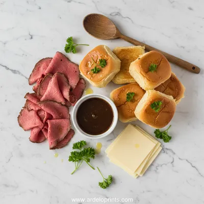 French Dip Sliders – Easy Party Recipe - cooking process