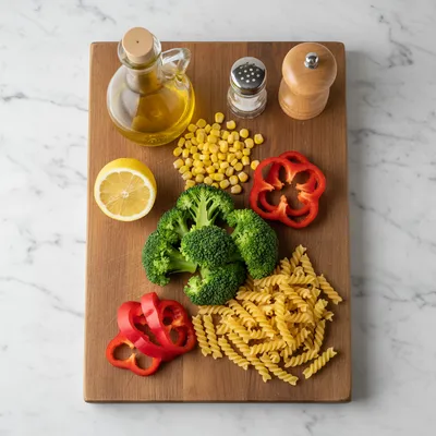 Fresh Broccoli Pasta Salad - cooking process