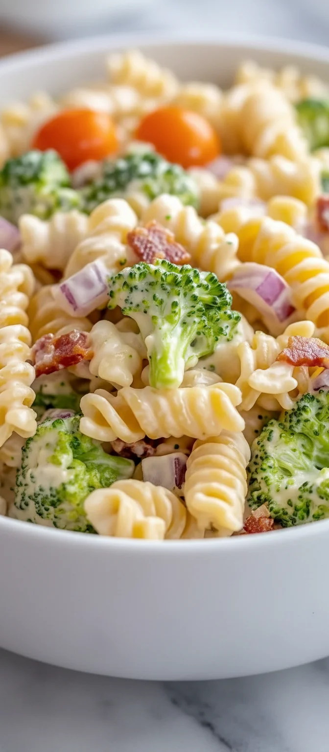 Fresh Broccoli Pasta Salad - feature image