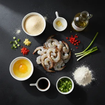 Fried Shrimp Balls Recipe - cooking process