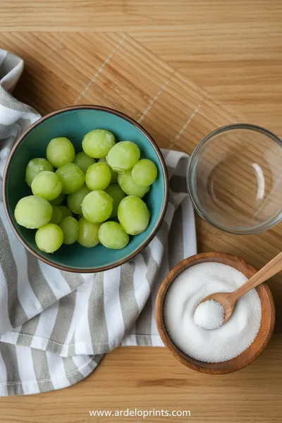 Frozen Grapes – Quick Frozen Snack - cooking process