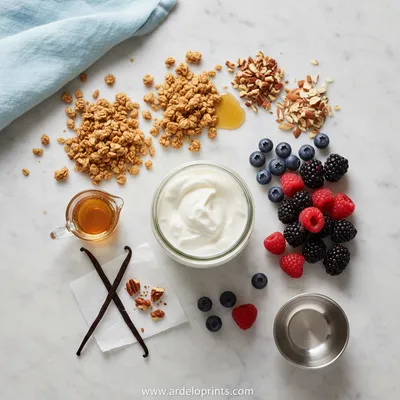 Frozen Yogurt Granola Cups - cooking process