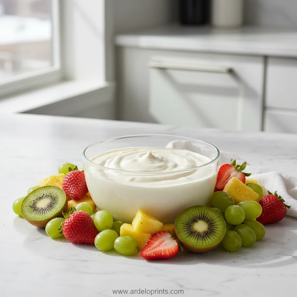 Easy Fruit Dip Recipe - feature image