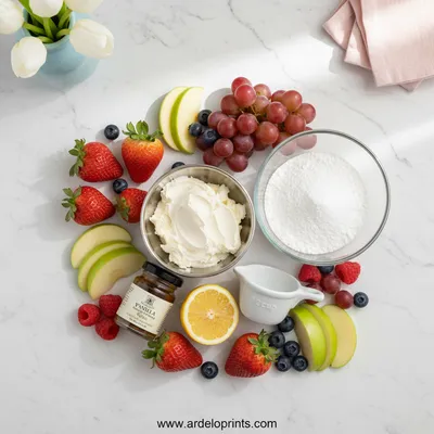 Fruit Dip Recipe – A Sweet & Easy Treat - cooking process
