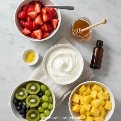 Easy Fruit Dip Recipe - cooking process