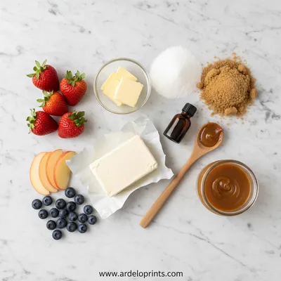 Fruit Dip with Cream Cheese – Easy Caramel-Flavored Snack - cooking process