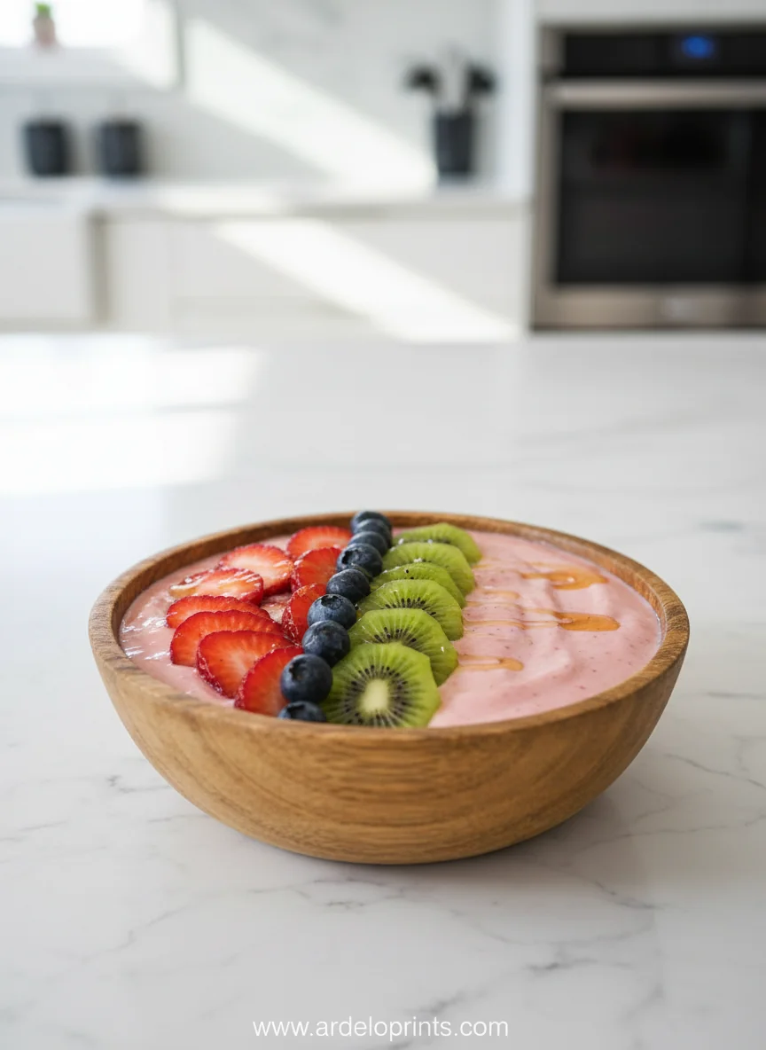 Fruit Smoothie Bowl with Greek Yogurt - feature image